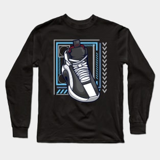 Hype Basketball Sneaker Long Sleeve T-Shirt